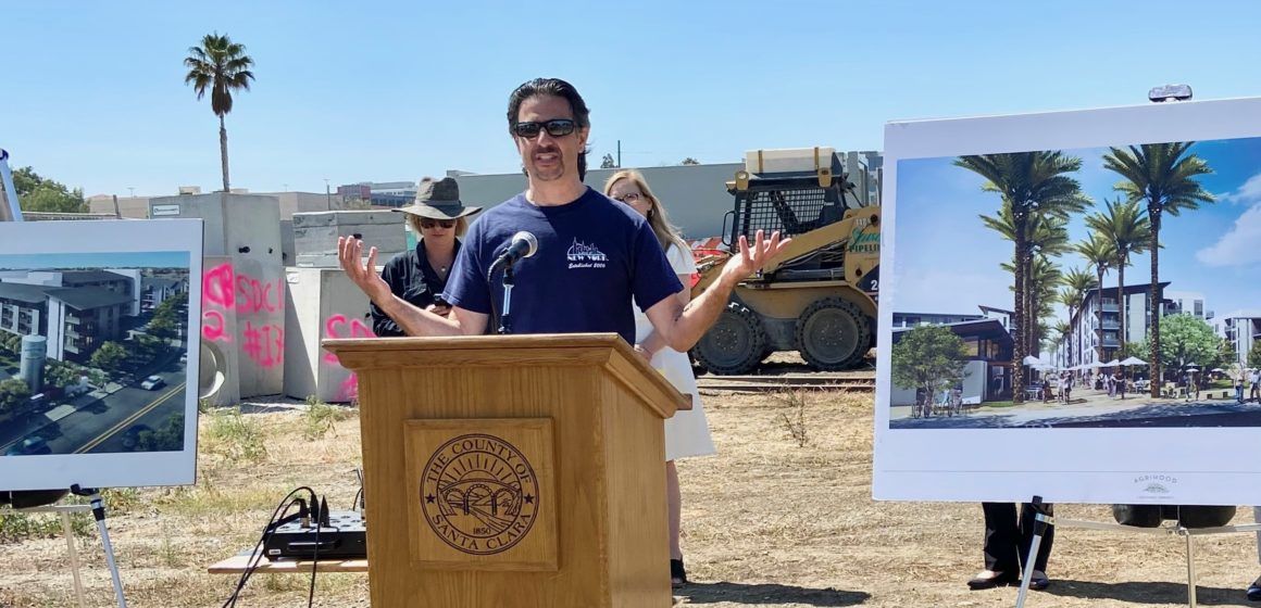 News conference discussing the Santa Clara Urban farm